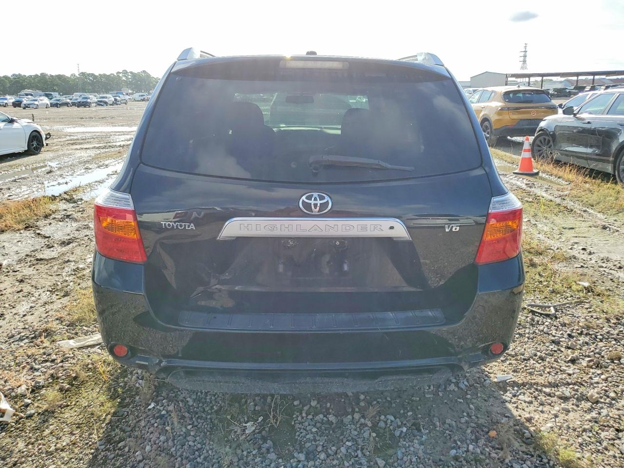 2009 Toyota Highlander Limited Black vin: JTEDS42A292080388