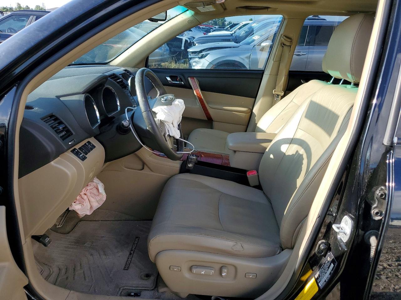 2009 Toyota Highlander Limited Black vin: JTEDS42A292080388