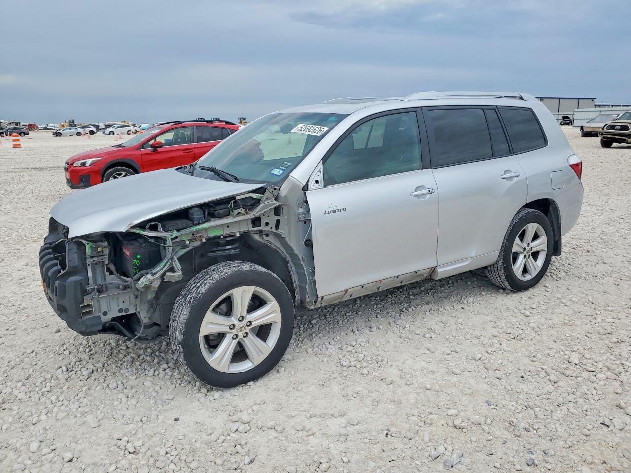 2008 Toyota Highlander Limited Silver vin: JTEDS42A382020960