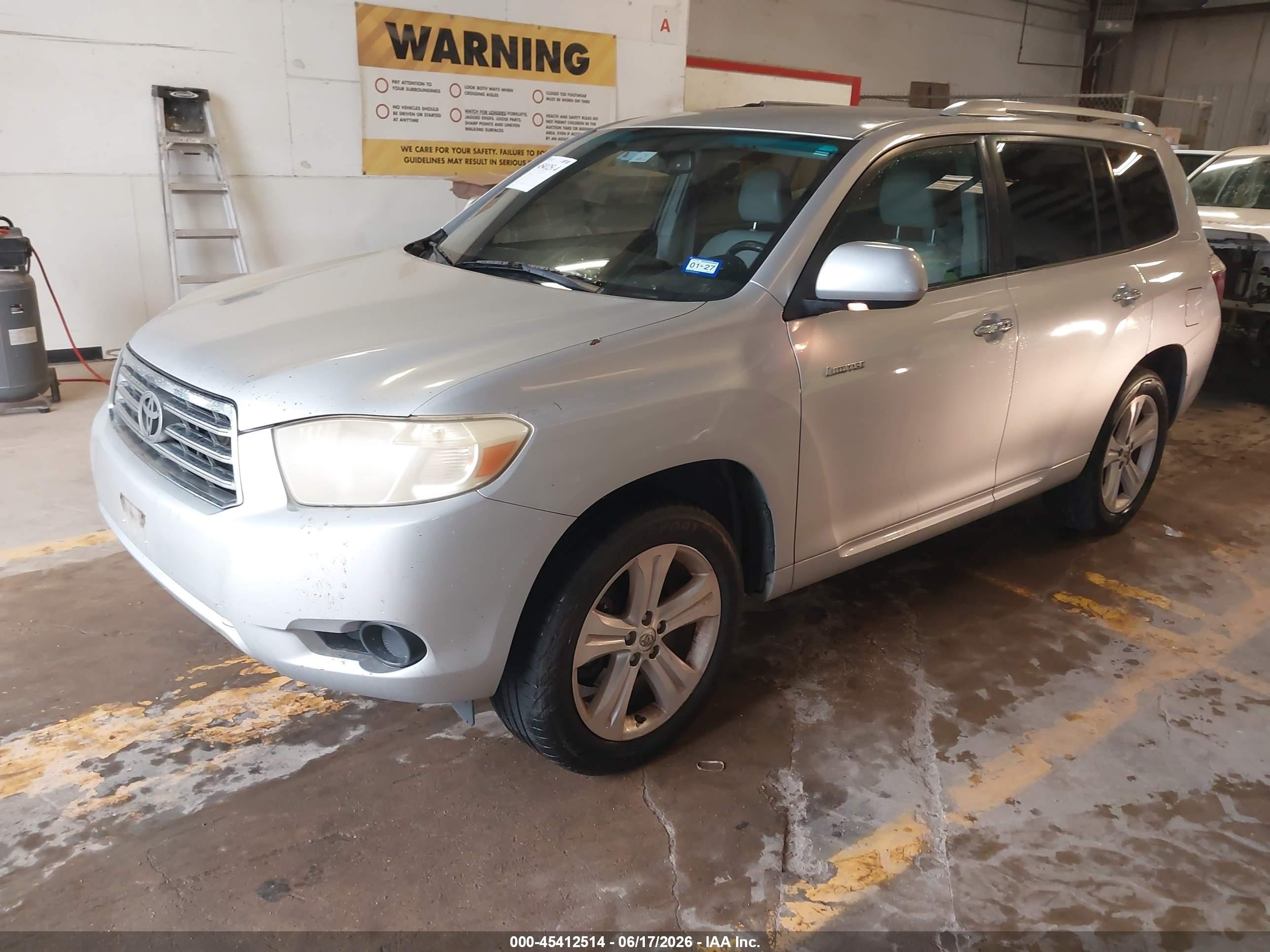 2008 Toyota Highlander Limited Серебряный vin: JTEDS42A382032445