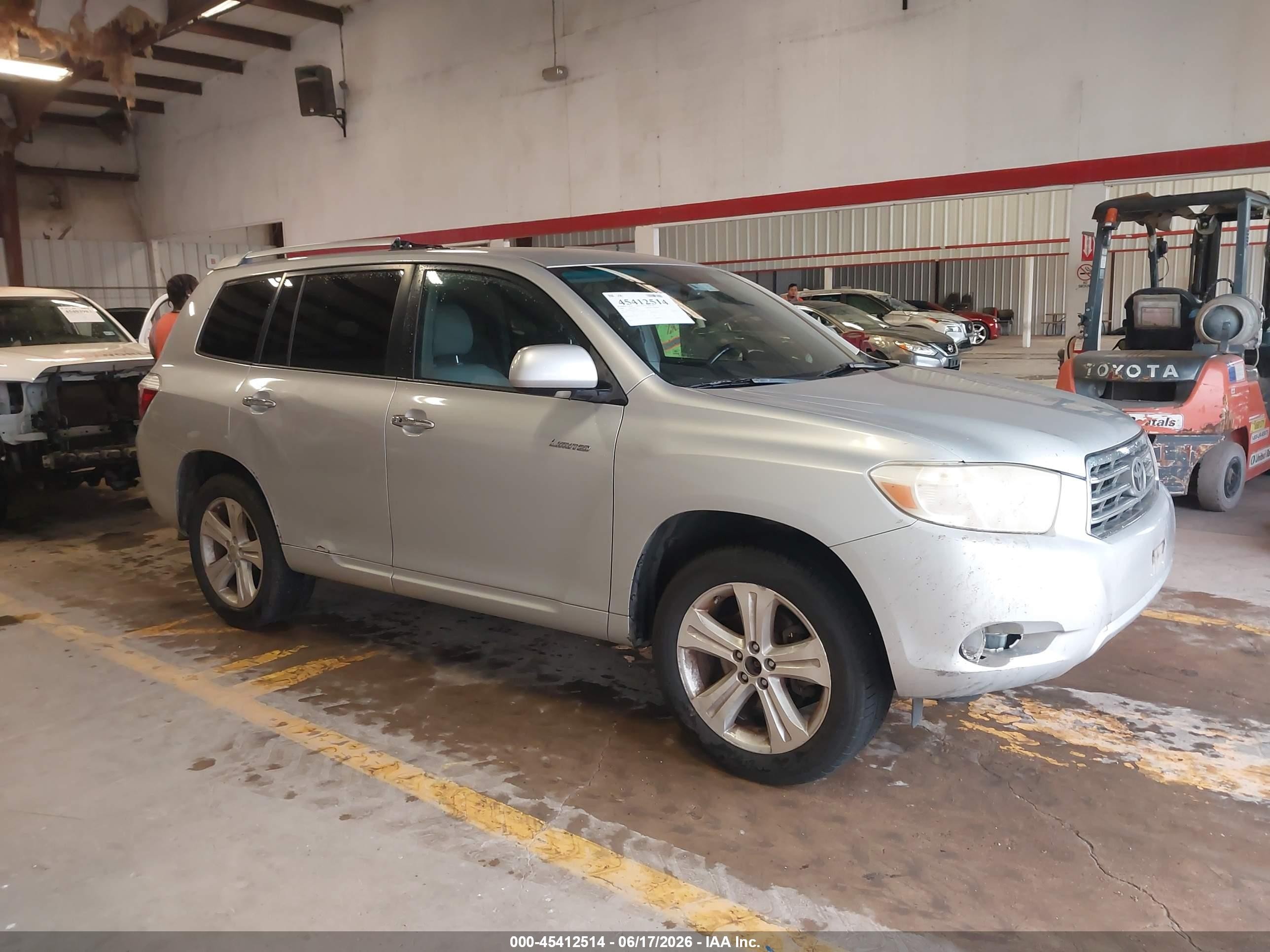 2008 Toyota Highlander Limited Silver vin: JTEDS42A382032445