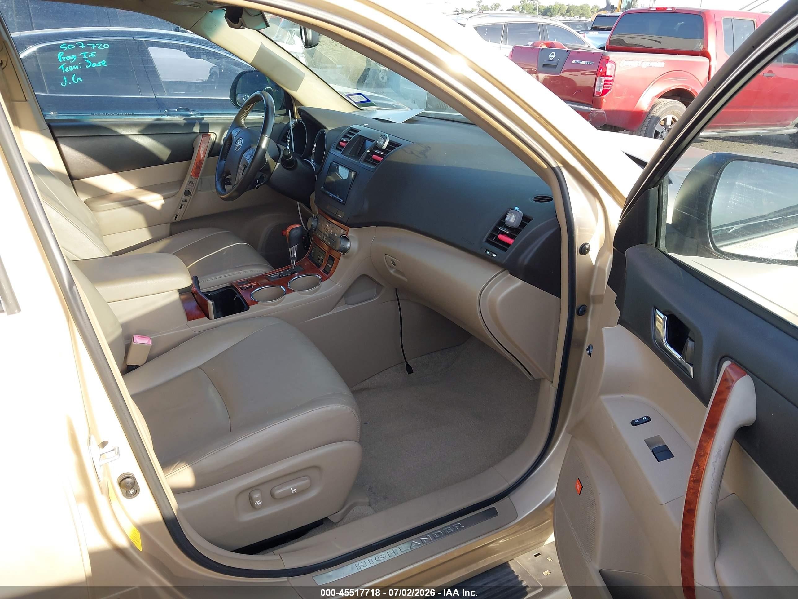 2008 Toyota Highlander Limited Champagne vin: JTEDS42A382053831