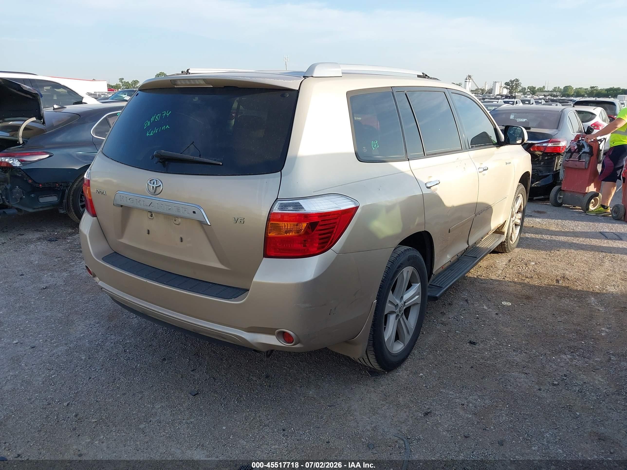 2008 Toyota Highlander Limited Champagne vin: JTEDS42A382053831