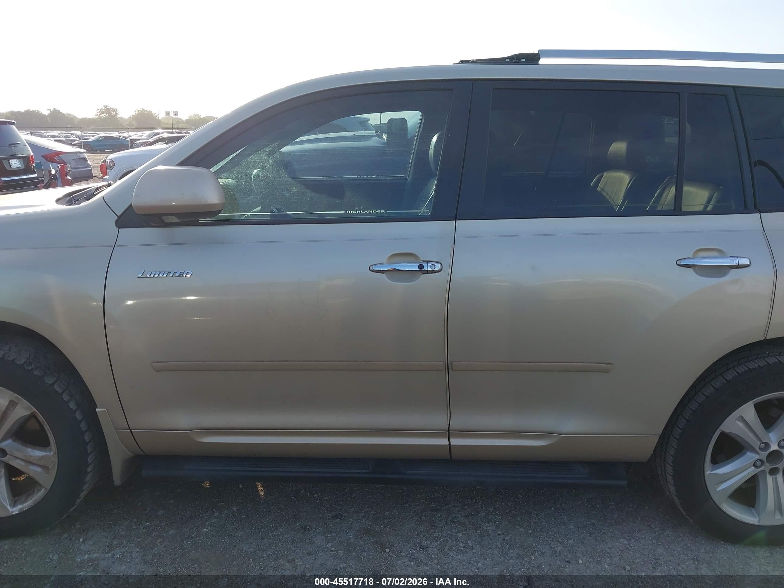 2008 Toyota Highlander Limited Champagne vin: JTEDS42A382053831