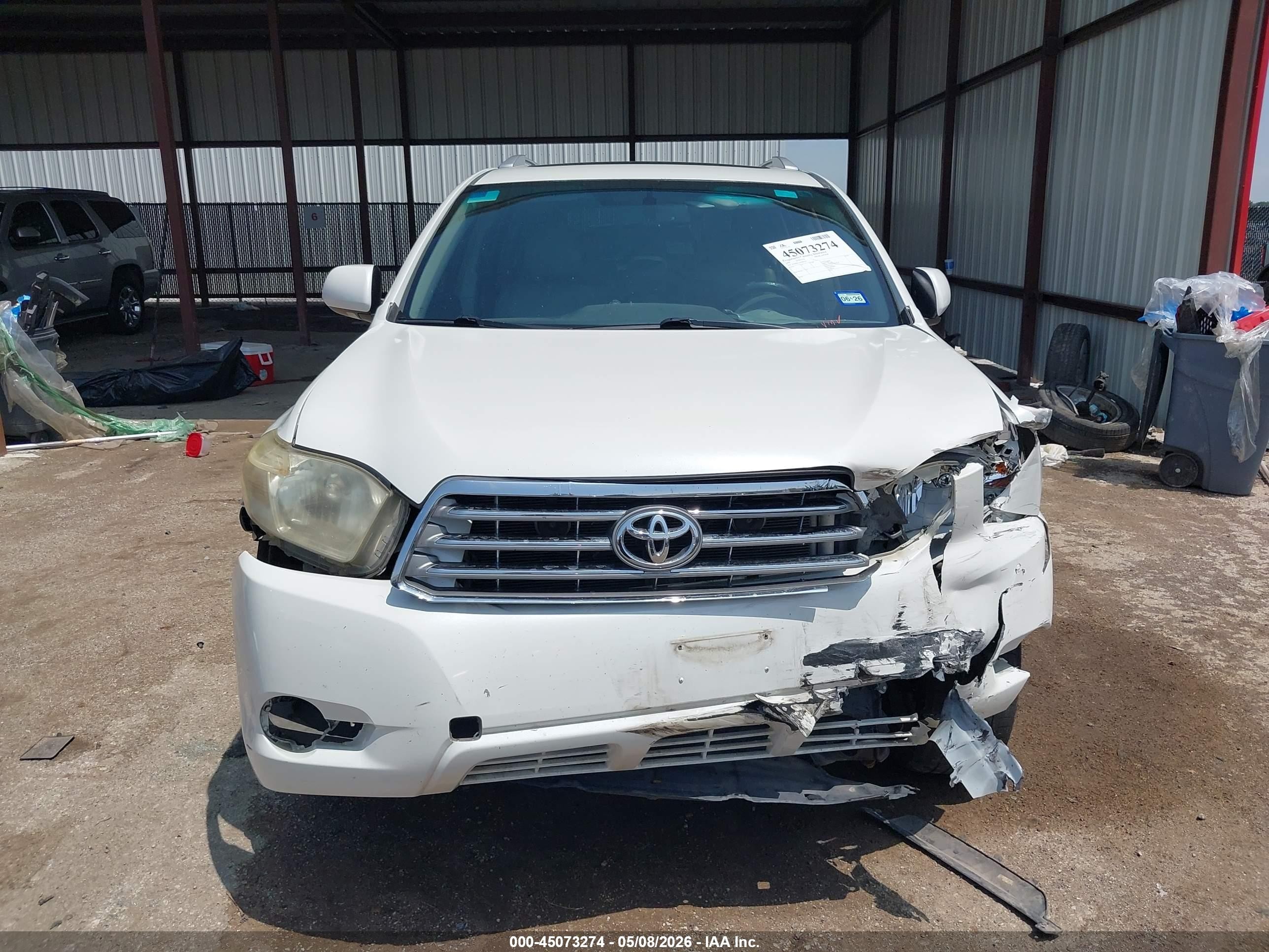 2009 Toyota Highlander Limited Белый vin: JTEDS42A392082165
