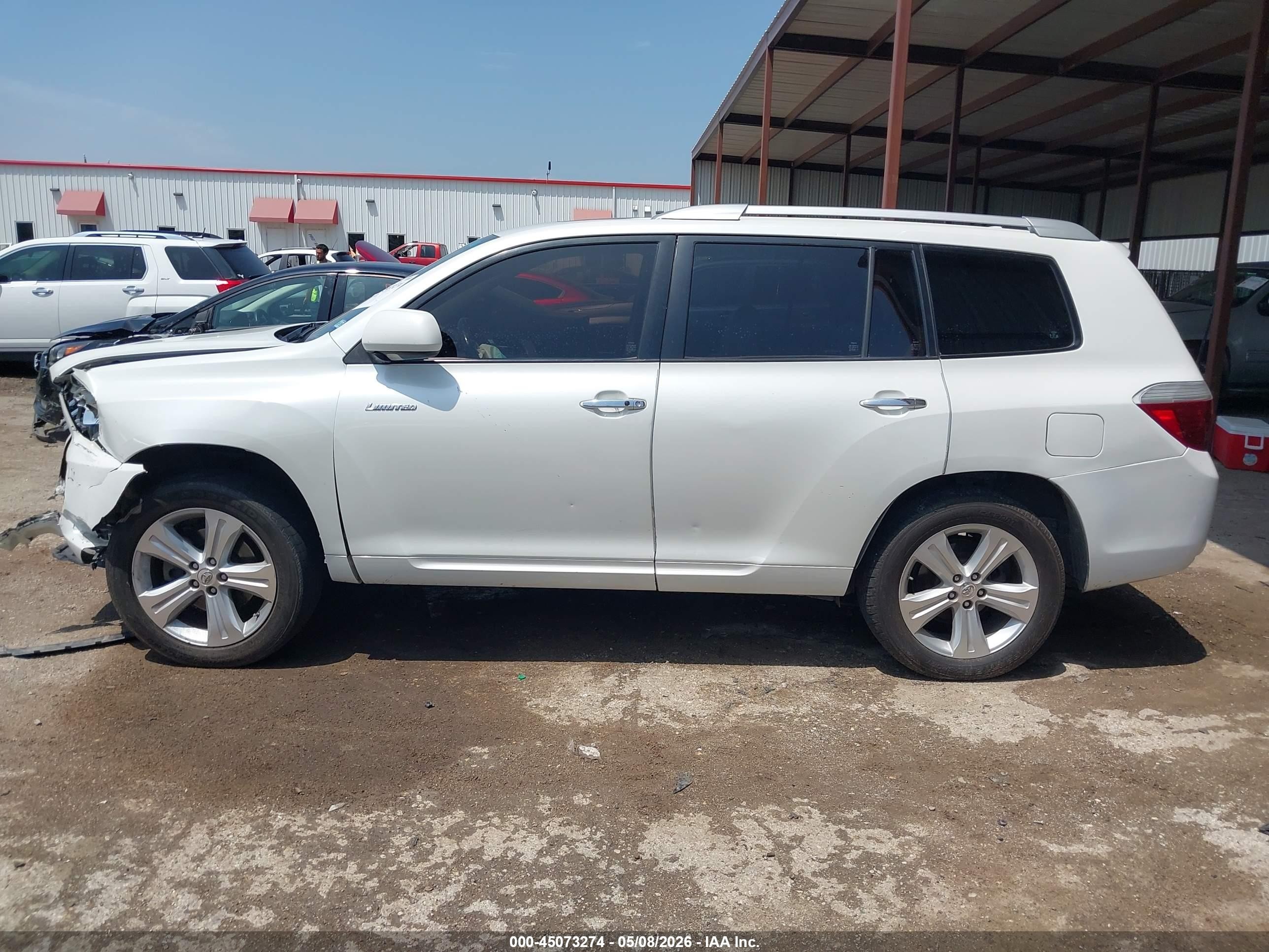2009 Toyota Highlander Limited Белый vin: JTEDS42A392082165