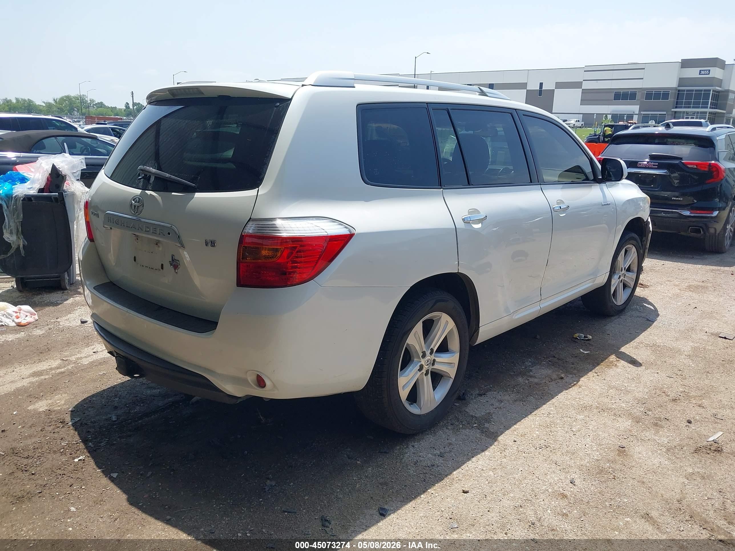 2009 Toyota Highlander Limited Белый vin: JTEDS42A392082165