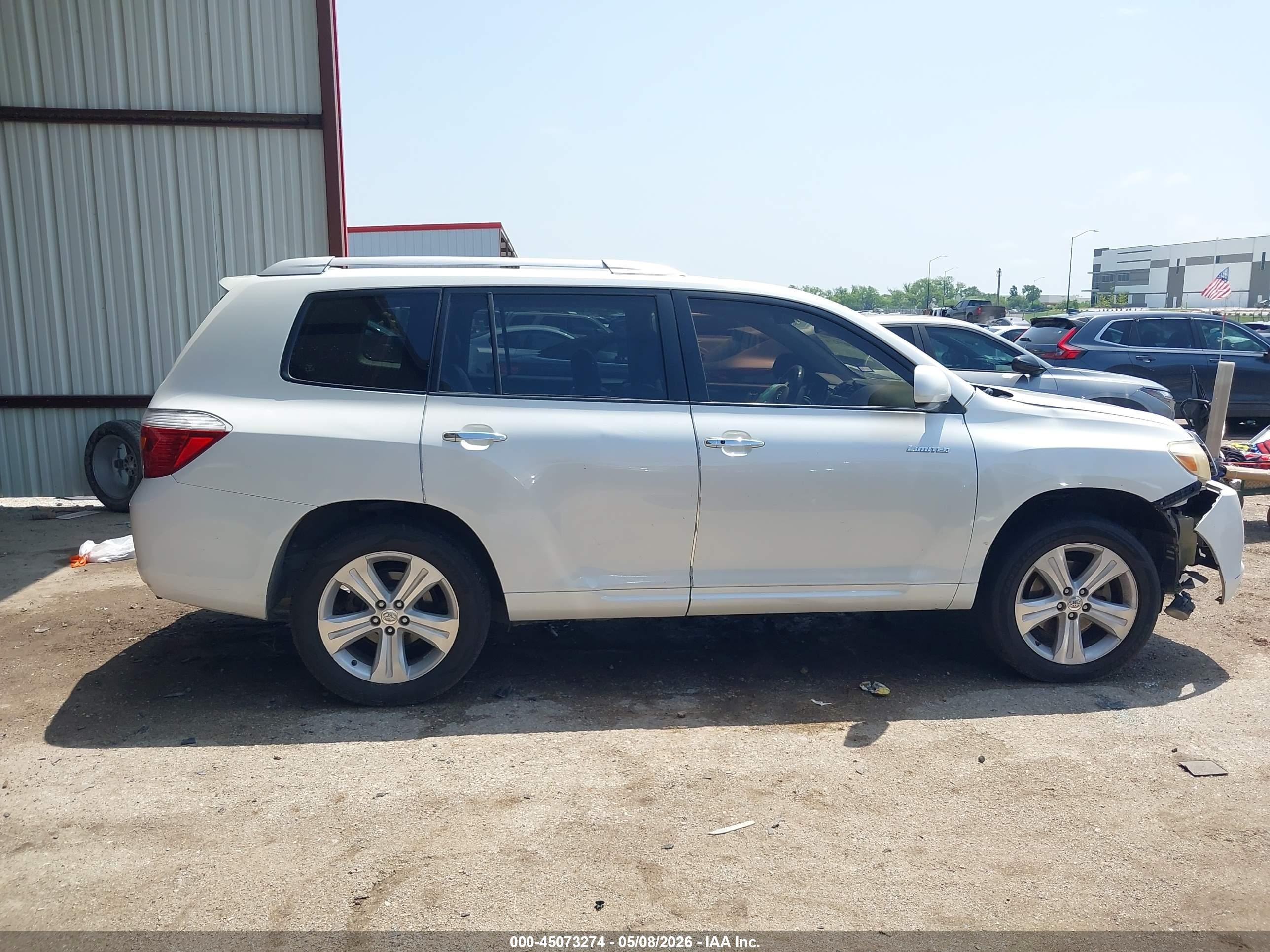 2009 Toyota Highlander Limited Белый vin: JTEDS42A392082165