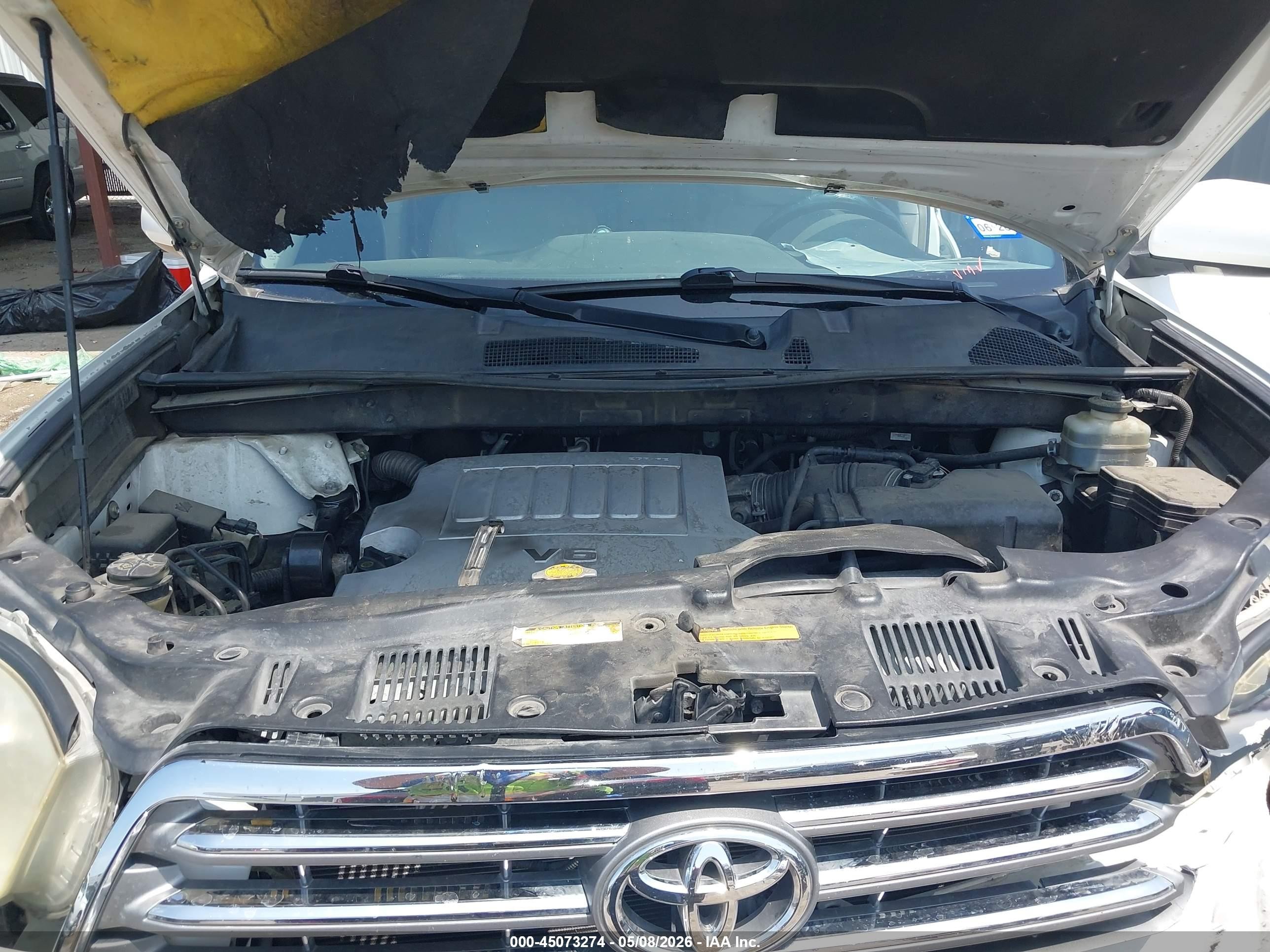 2009 Toyota Highlander Limited Белый vin: JTEDS42A392082165