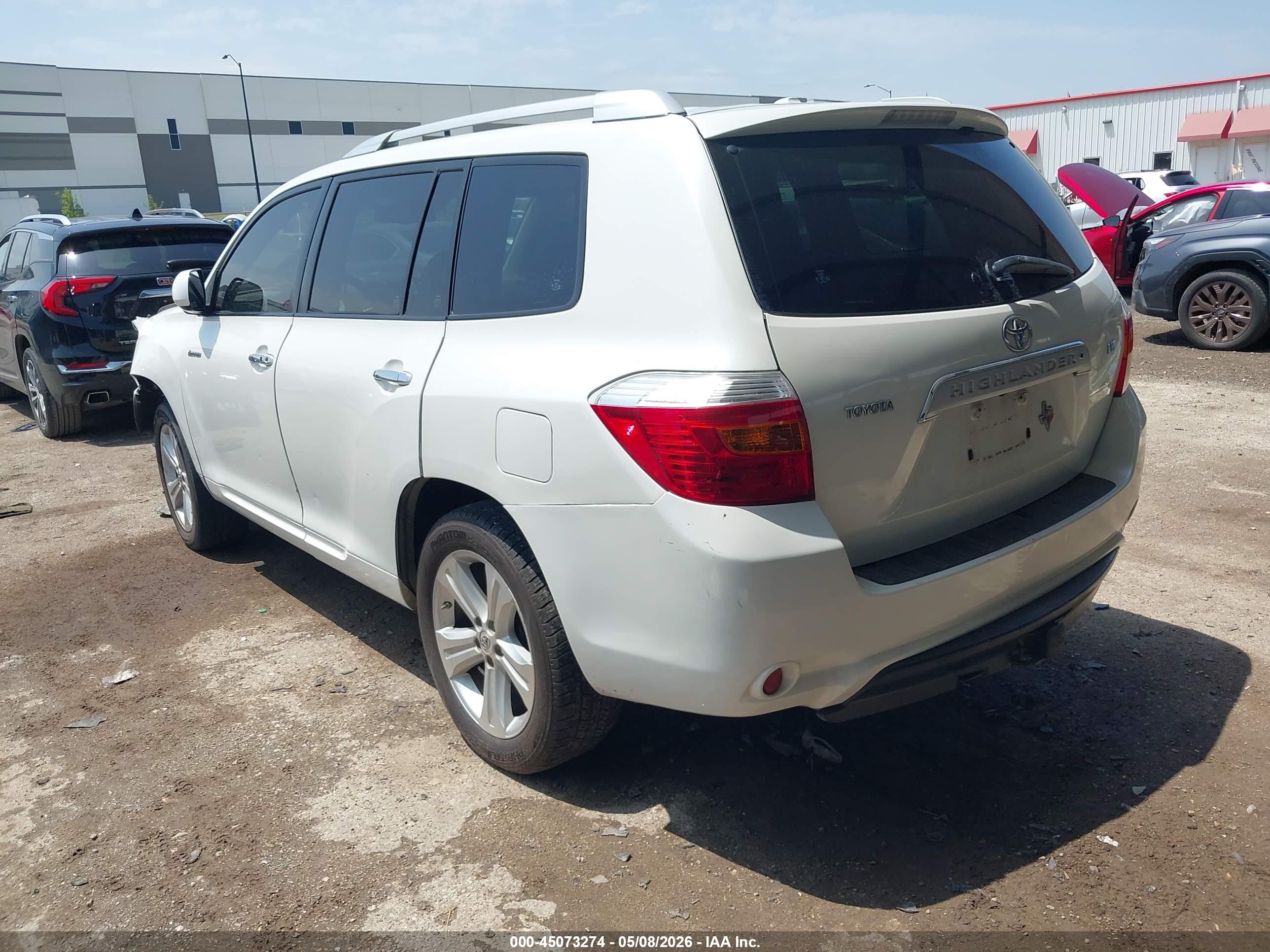 2009 Toyota Highlander Limited Белый vin: JTEDS42A392082165