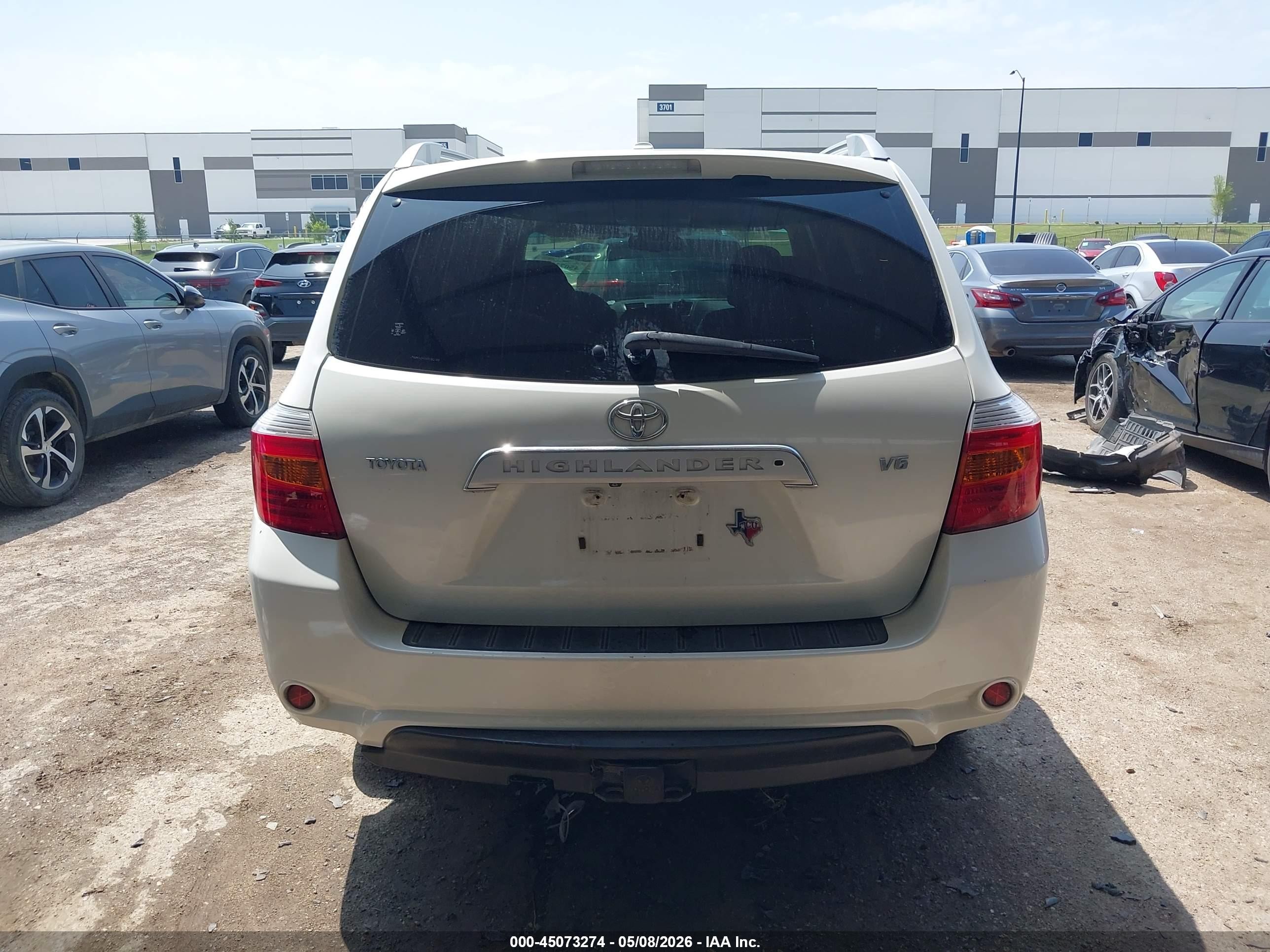 2009 Toyota Highlander Limited Белый vin: JTEDS42A392082165