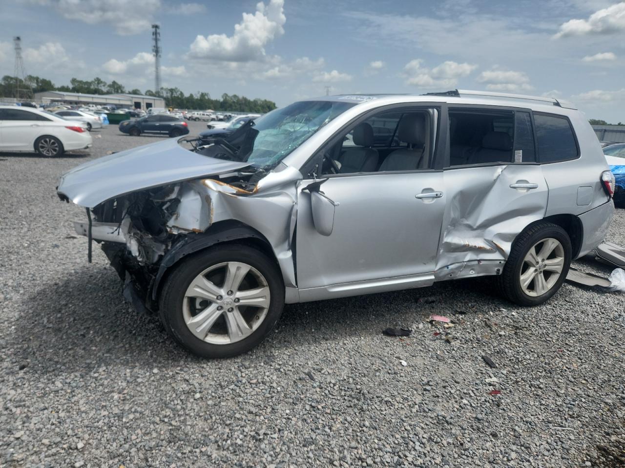 2009 Toyota Highlander Limited Серебряный vin: JTEDS42A392092016