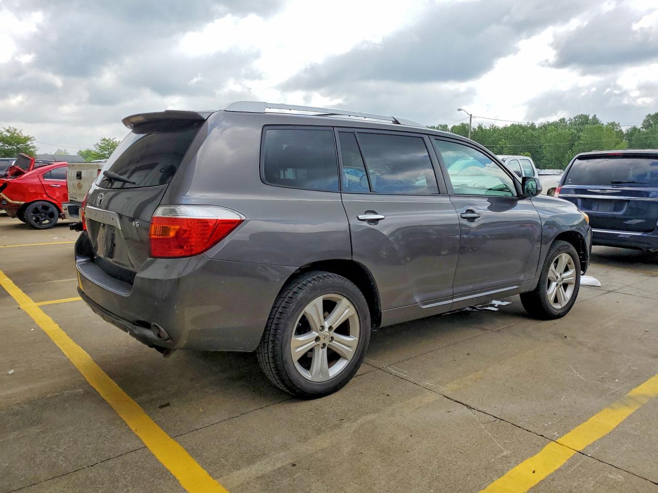 2008 Toyota Highlander Limited Gray vin: JTEDS42A482006212