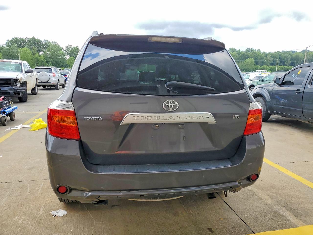 2008 Toyota Highlander Limited Gray vin: JTEDS42A482006212