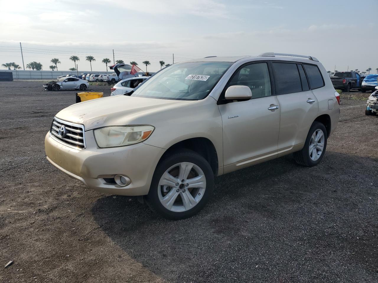 2008 Toyota Highlander Limited Gold vin: JTEDS42A482008123 Damage: Left Front Tire, Worn, Replacement Required