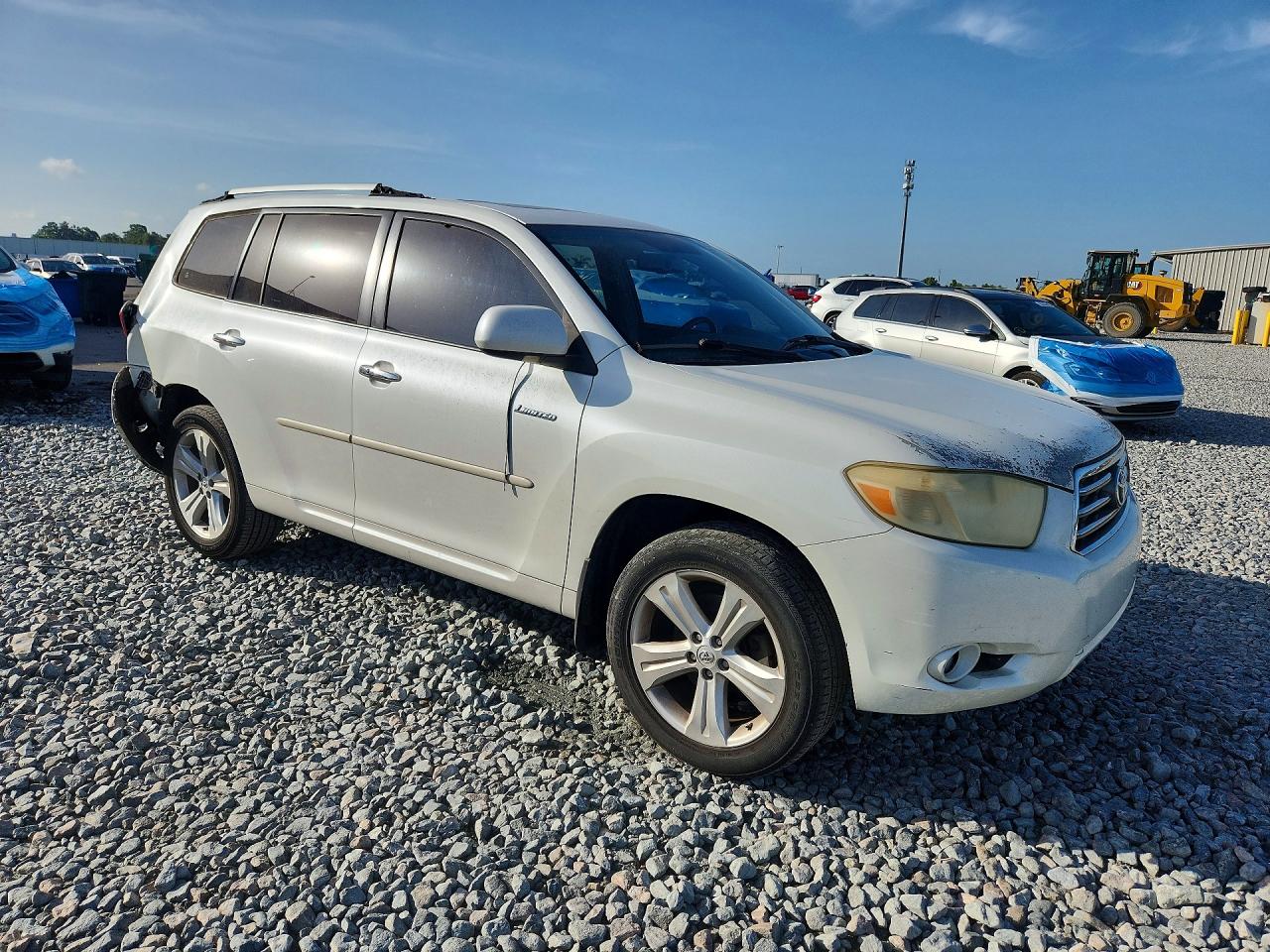 2008 Toyota Highlander Limited White vin: JTEDS42A482045625