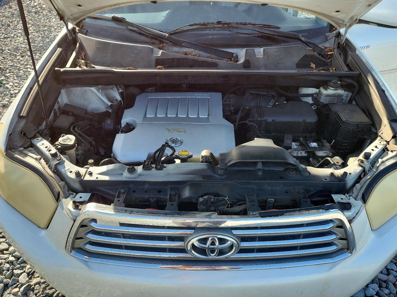 2008 Toyota Highlander Limited White vin: JTEDS42A482045625