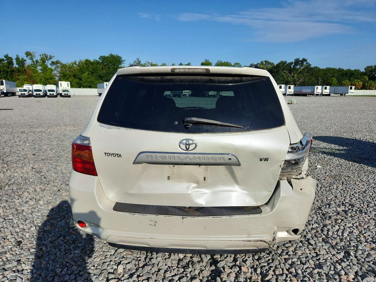 2008 Toyota Highlander Limited White vin: JTEDS42A482045625