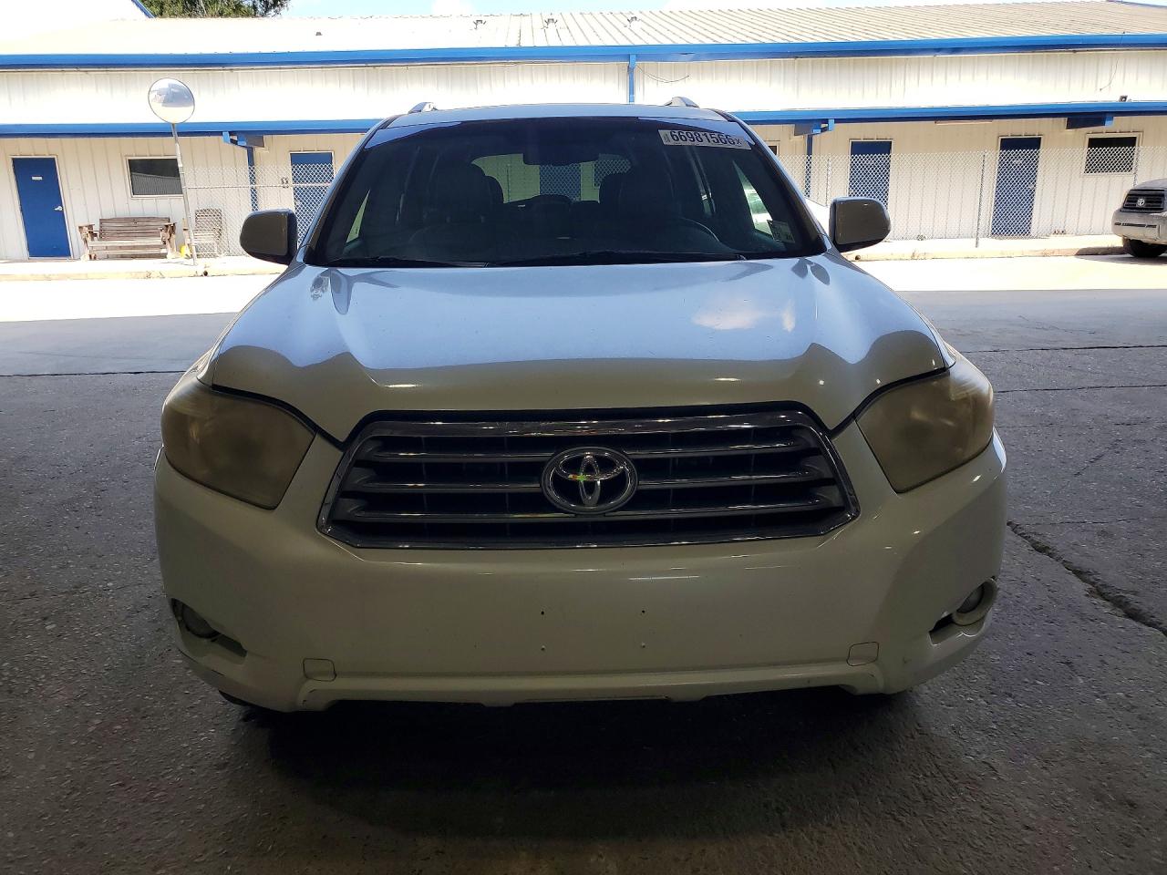 2009 Toyota Highlander Limited White vin: JTEDS42A492081073