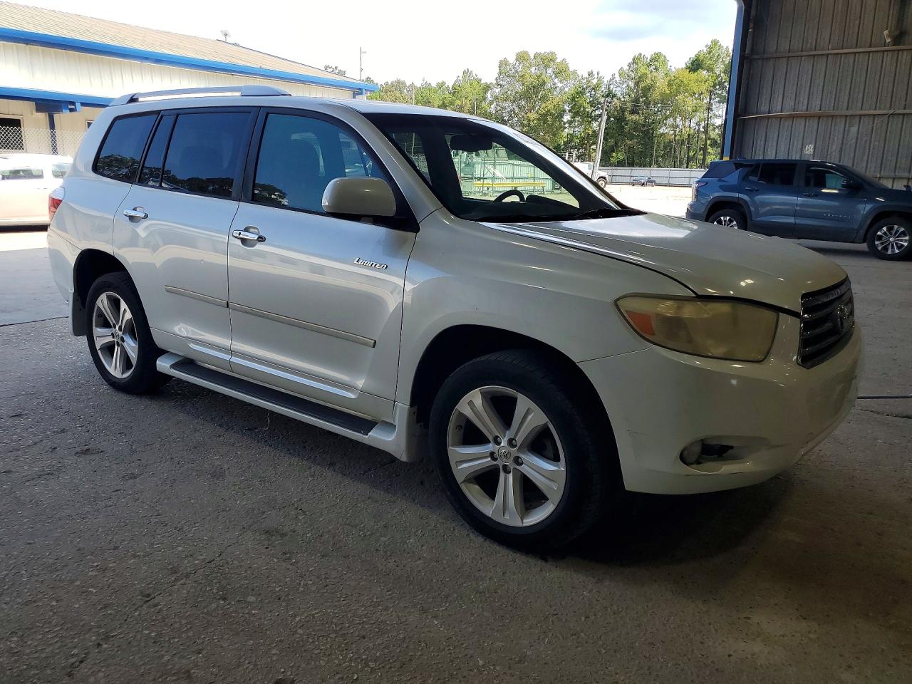 2009 Toyota Highlander Limited White vin: JTEDS42A492081073