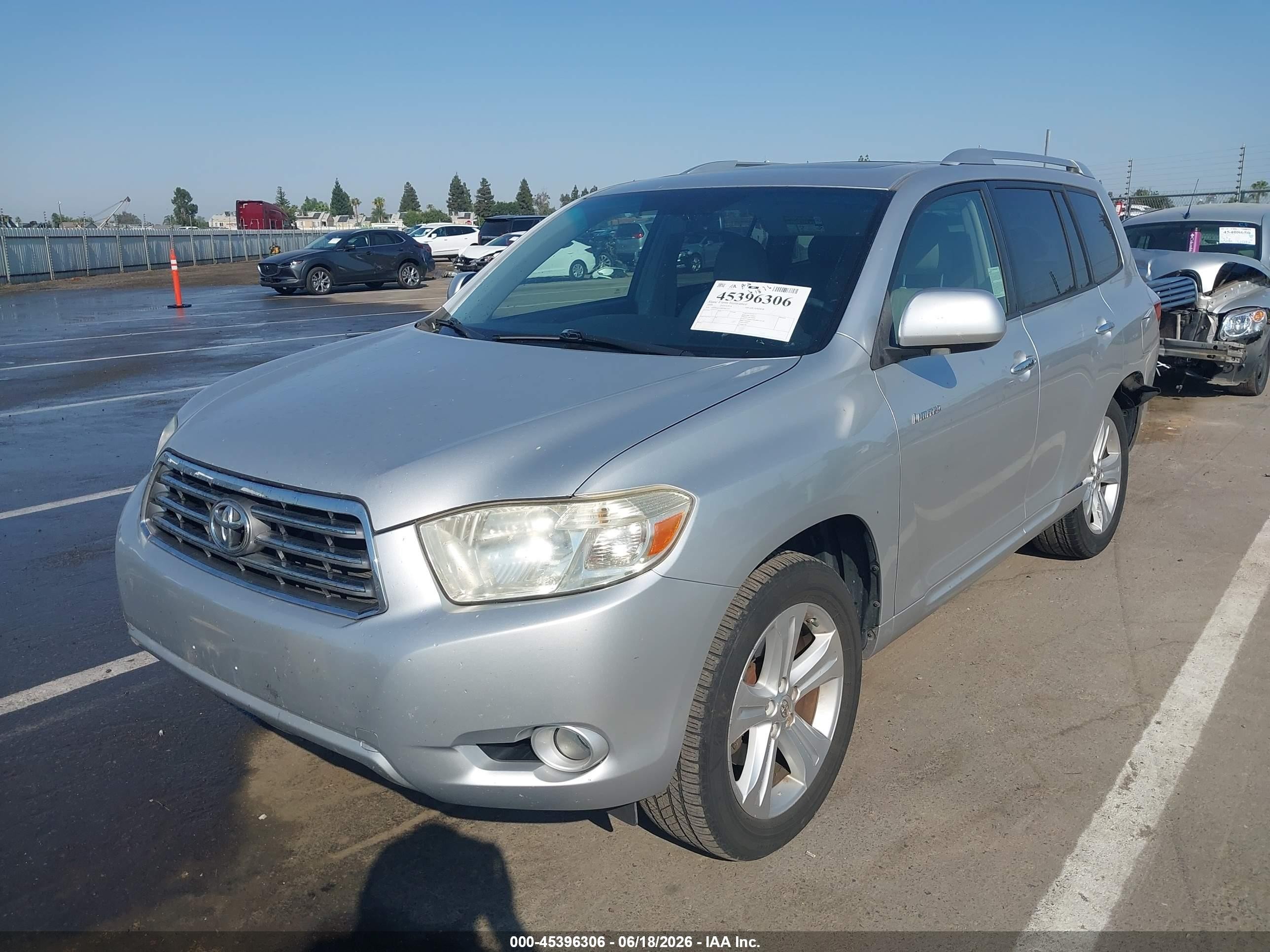 2009 Toyota Highlander Limited Silver vin: JTEDS42A492087195