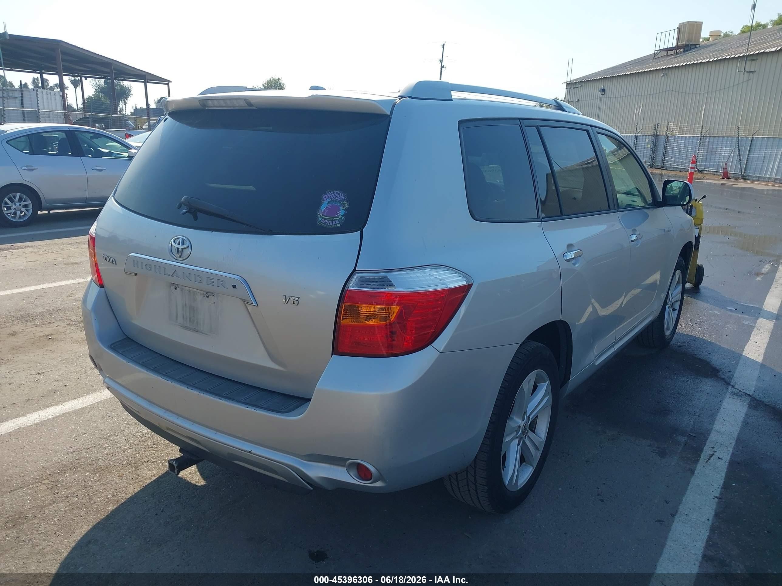 2009 Toyota Highlander Limited Silver vin: JTEDS42A492087195