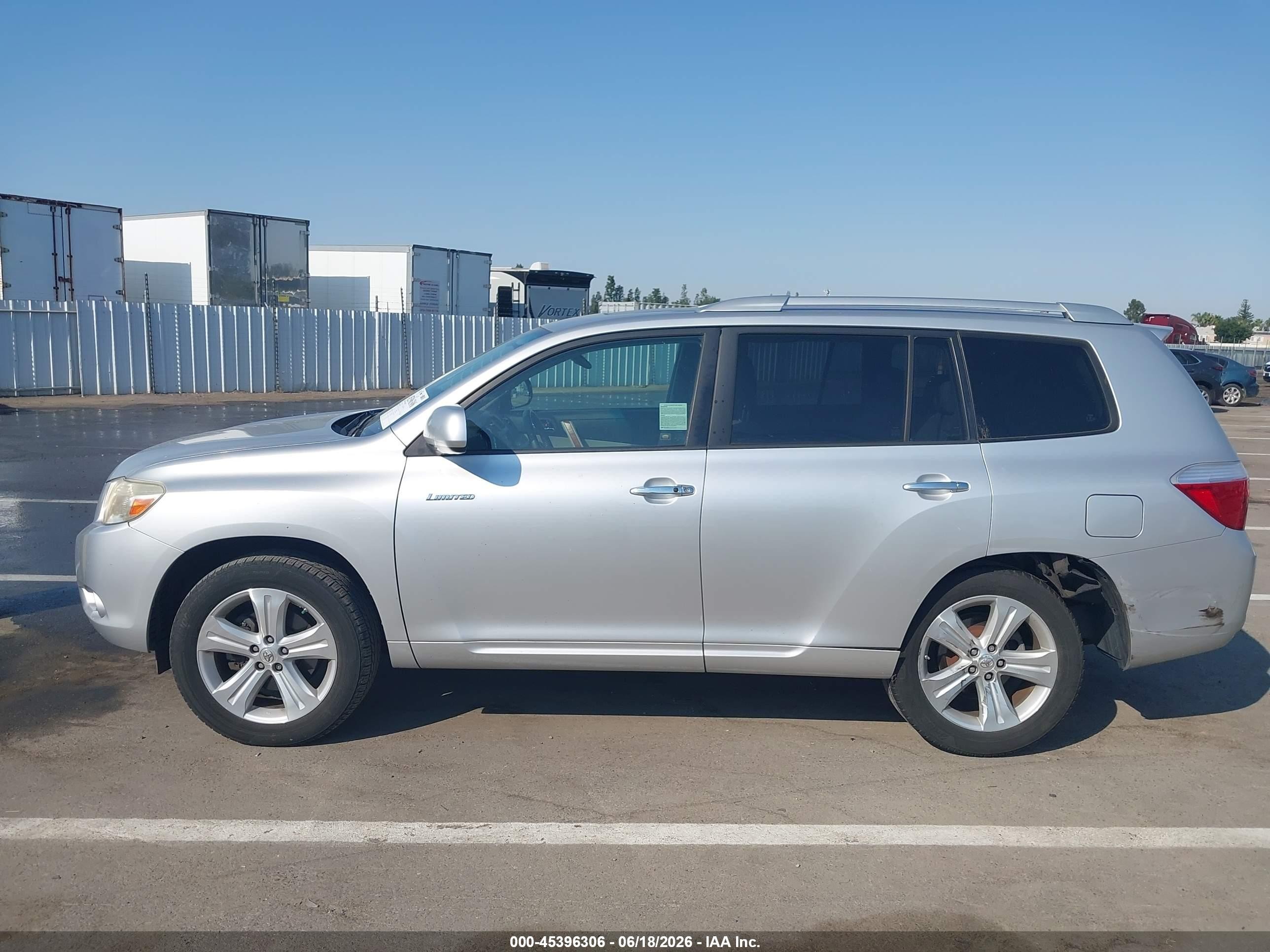 2009 Toyota Highlander Limited Silver vin: JTEDS42A492087195