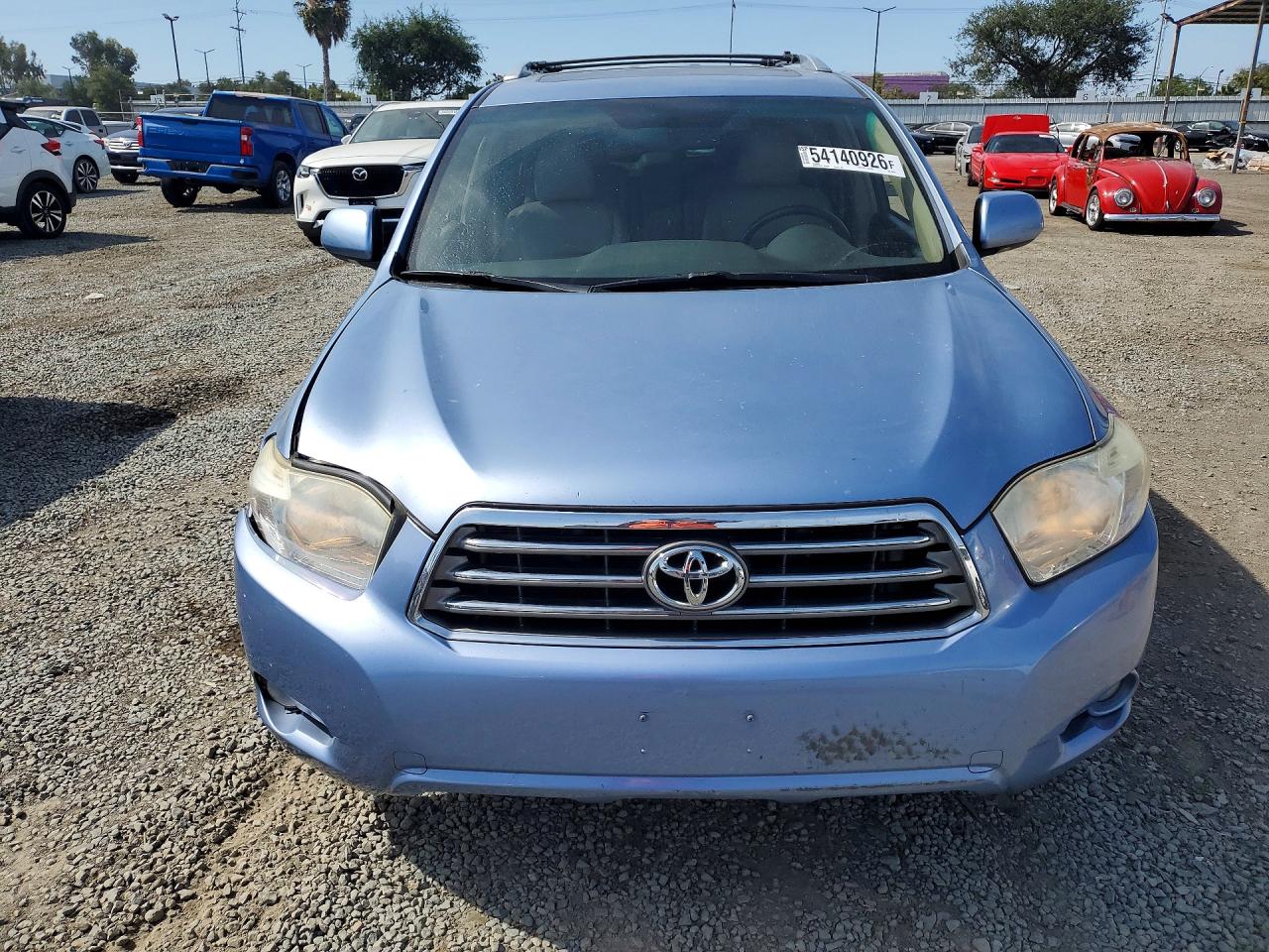 2008 Toyota Highlander Limited Blue vin: JTEDS42A582008812