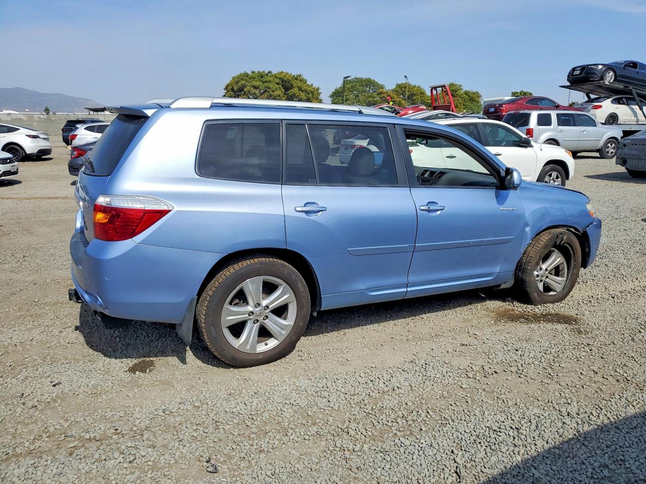 2008 Toyota Highlander Limited Blue vin: JTEDS42A582008812