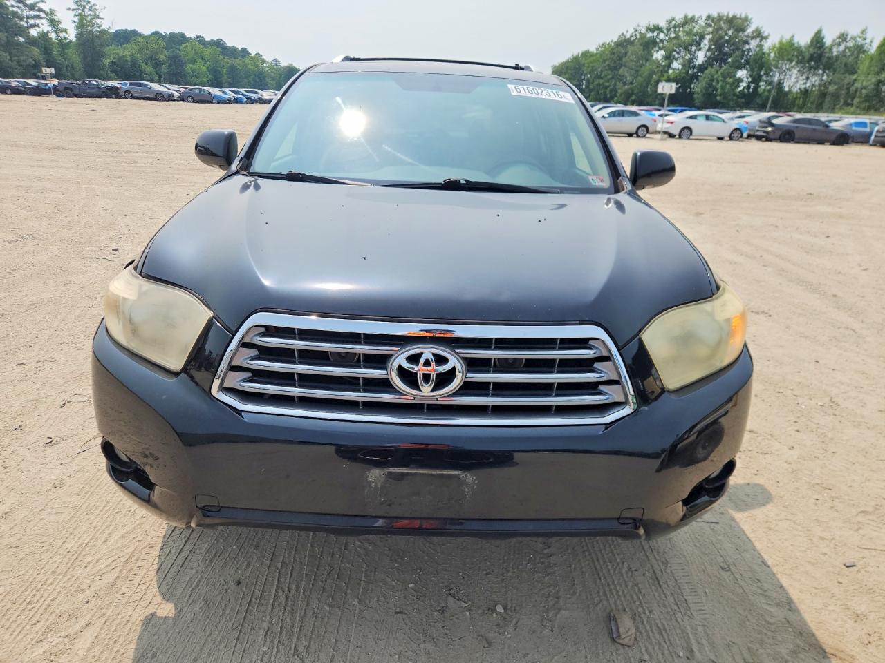 2008 Toyota Highlander Limited Black vin: JTEDS42A582018482