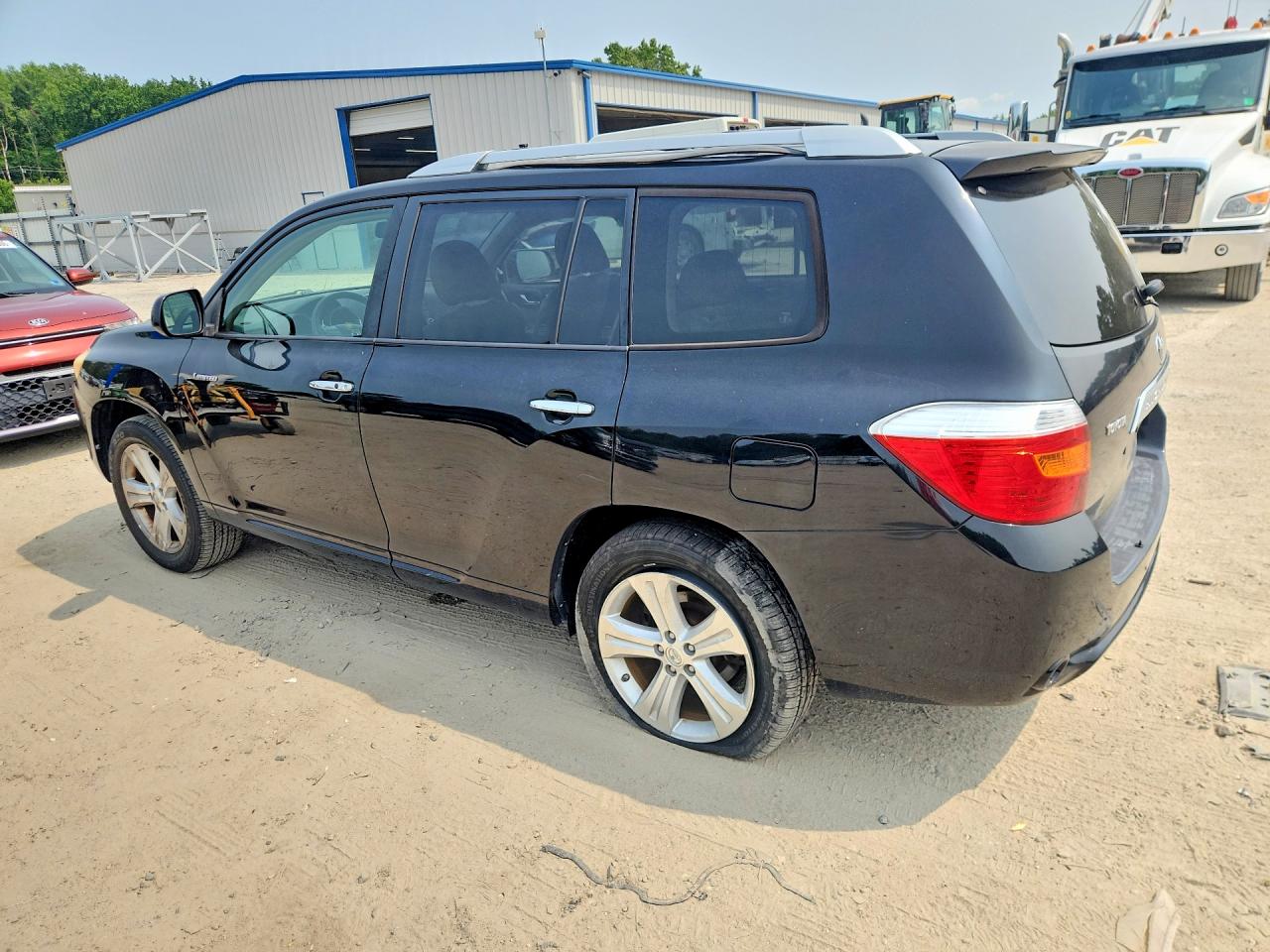 2008 Toyota Highlander Limited Black vin: JTEDS42A582018482