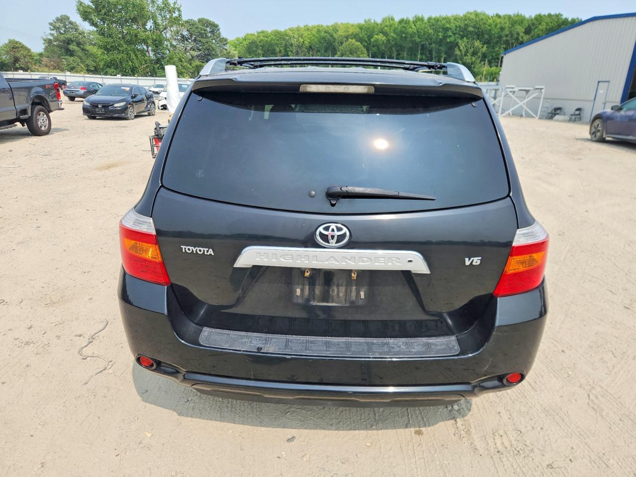 2008 Toyota Highlander Limited Black vin: JTEDS42A582018482