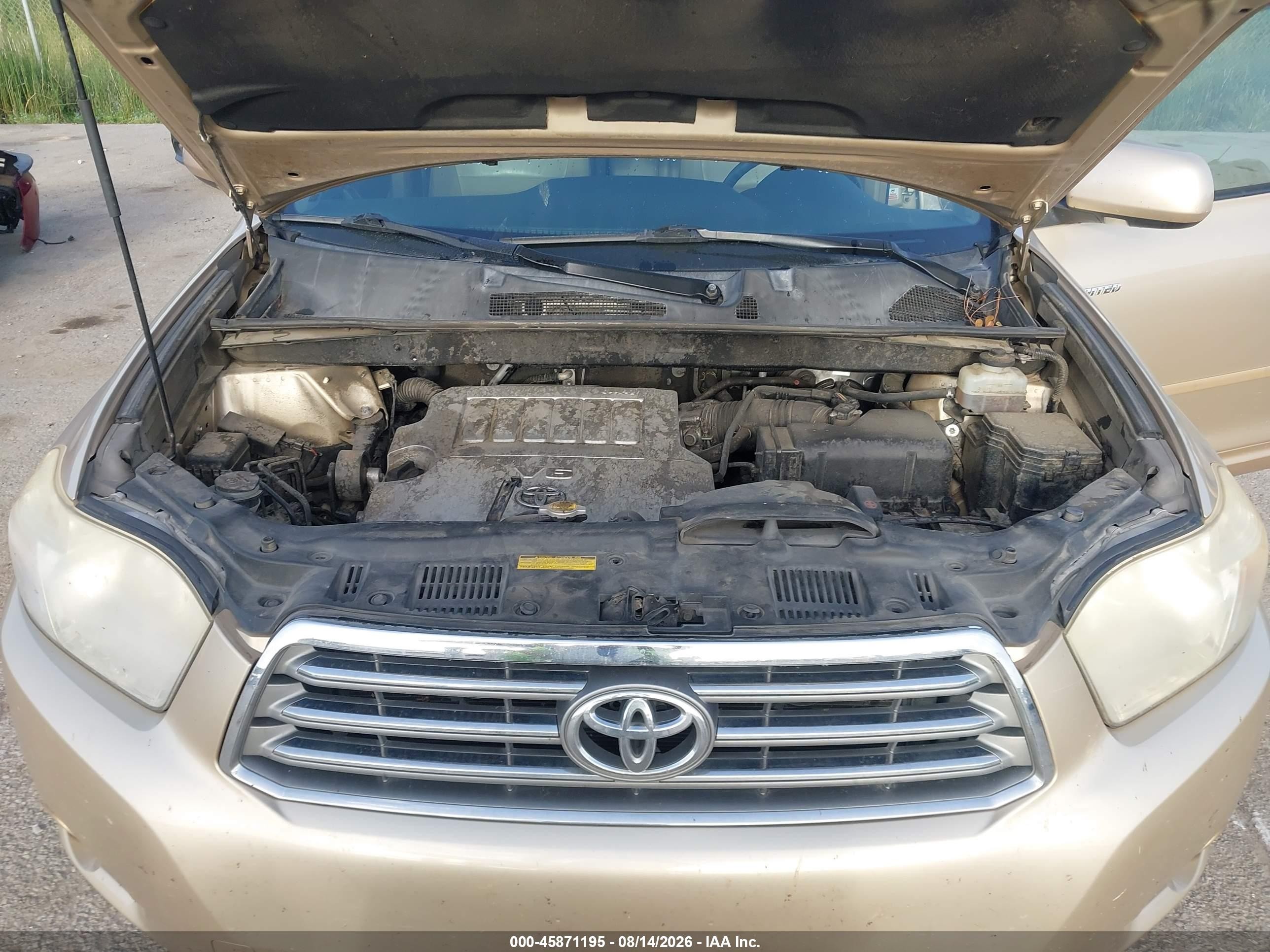 2008 Toyota Highlander Limited Gold vin: JTEDS42A582031264