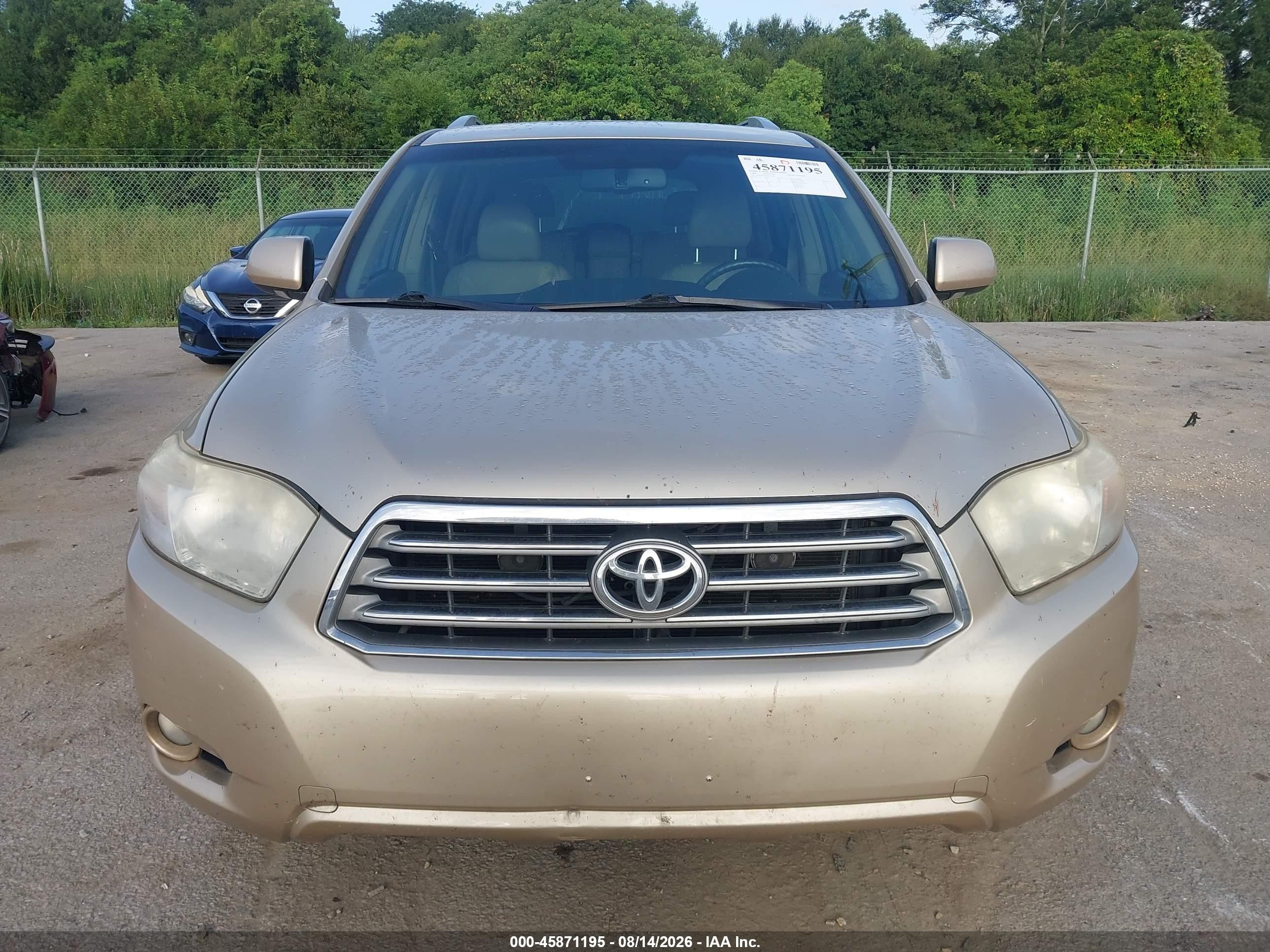 2008 Toyota Highlander Limited Gold vin: JTEDS42A582031264
