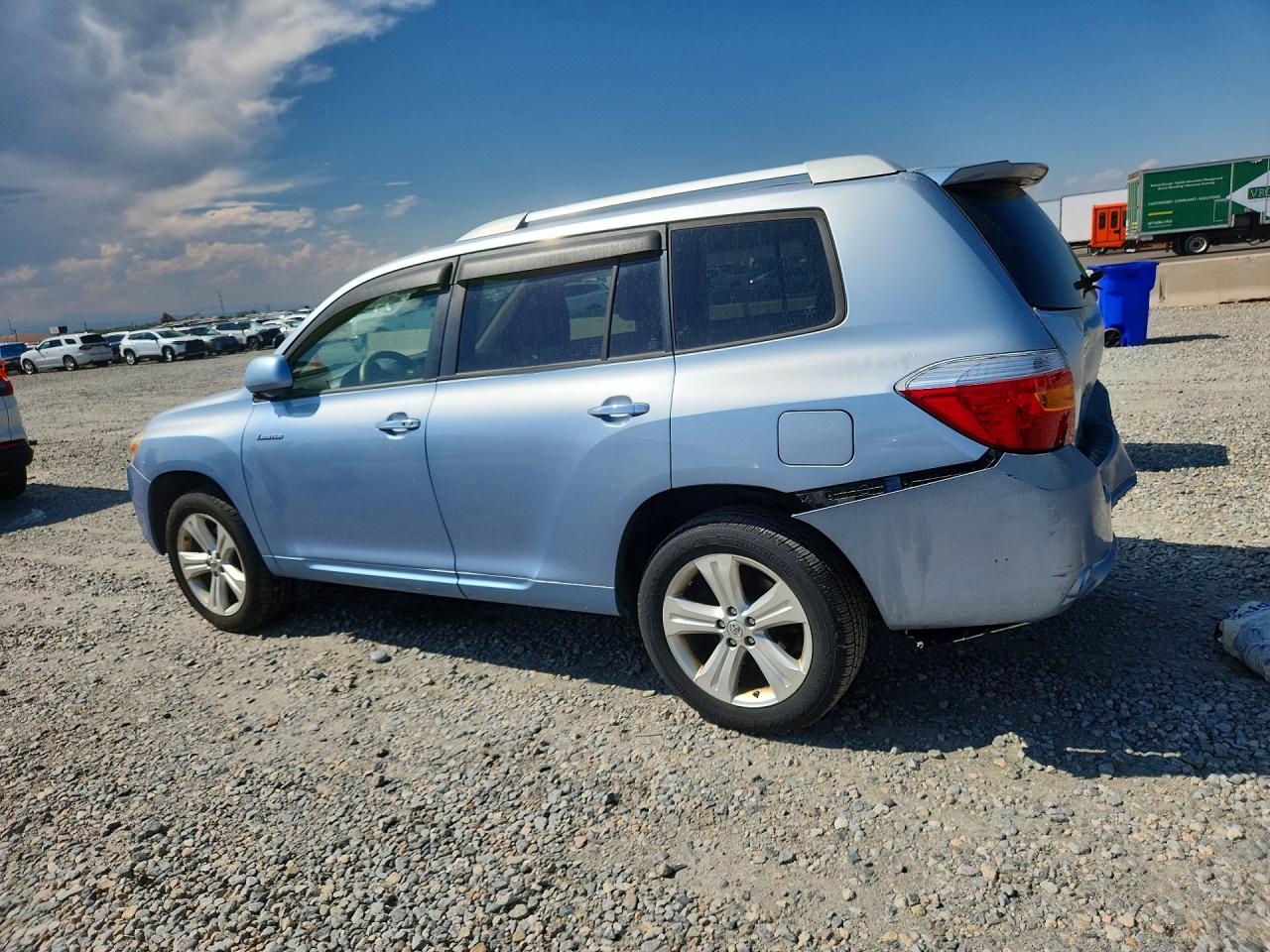 2008 Toyota Highlander Limited Blue vin: JTEDS42A582035749