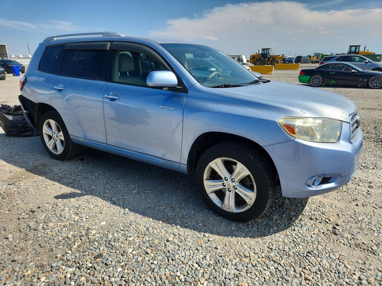 2008 Toyota Highlander Limited Blue vin: JTEDS42A582035749