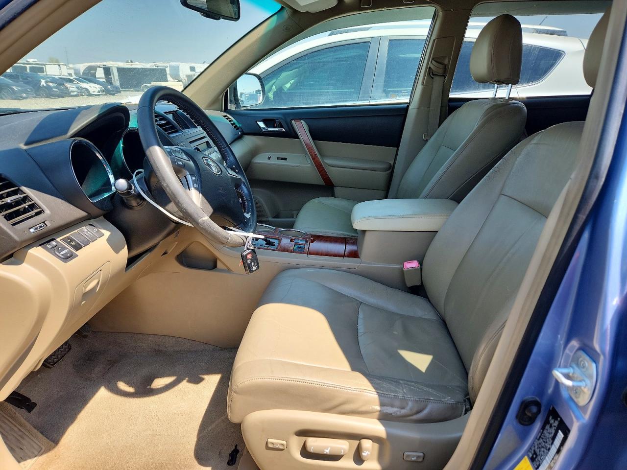 2008 Toyota Highlander Limited Blue vin: JTEDS42A582035749