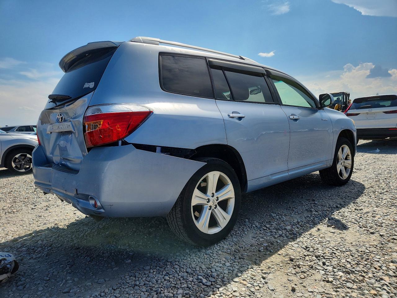 2008 Toyota Highlander Limited Blue vin: JTEDS42A582035749