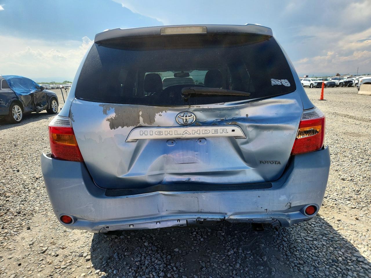 2008 Toyota Highlander Limited Blue vin: JTEDS42A582035749