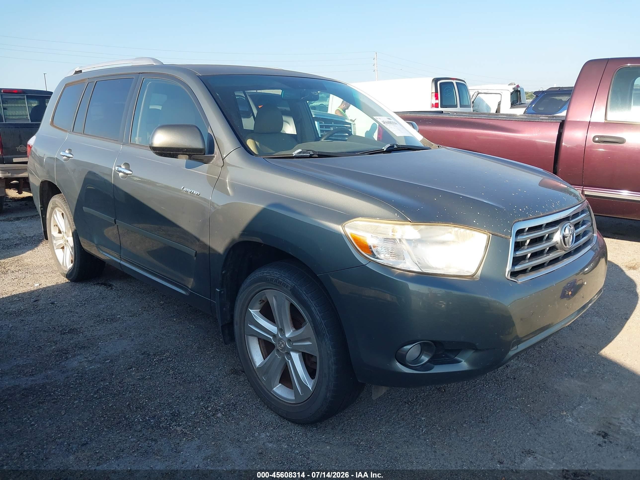 2008 Toyota Highlander Limited Gray vin: JTEDS42A582038652