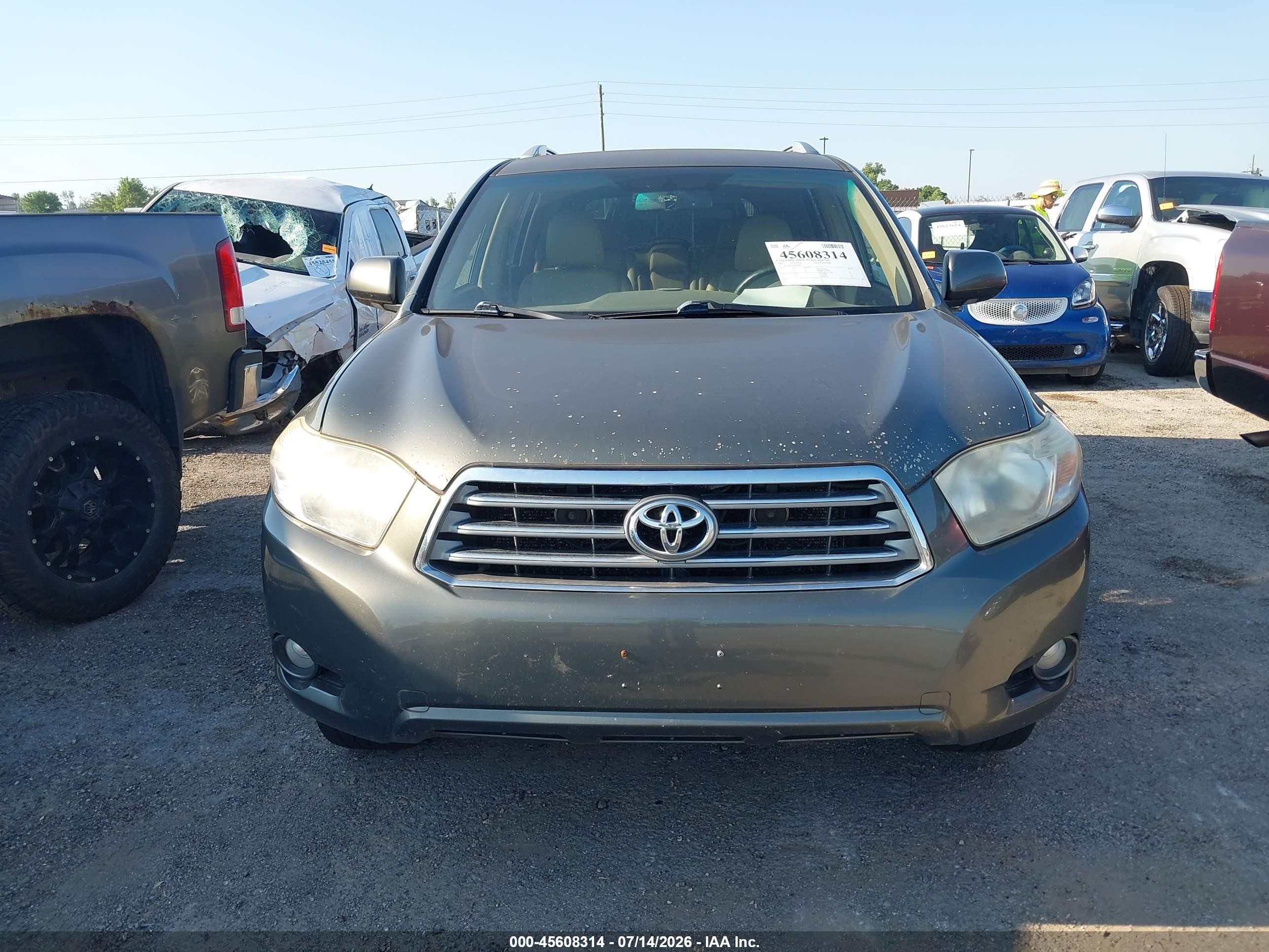 2008 Toyota Highlander Limited Gray vin: JTEDS42A582038652