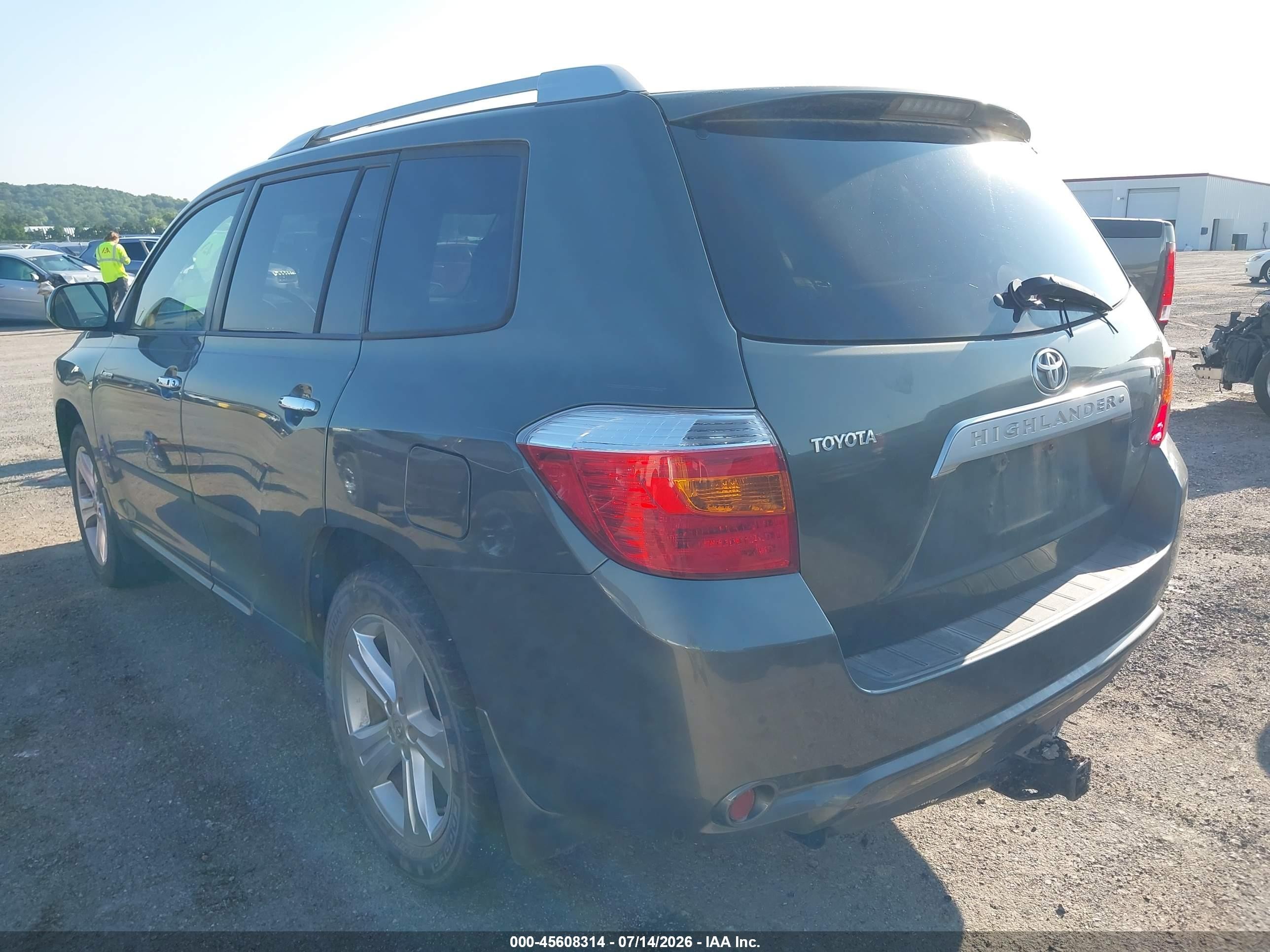 2008 Toyota Highlander Limited Gray vin: JTEDS42A582038652