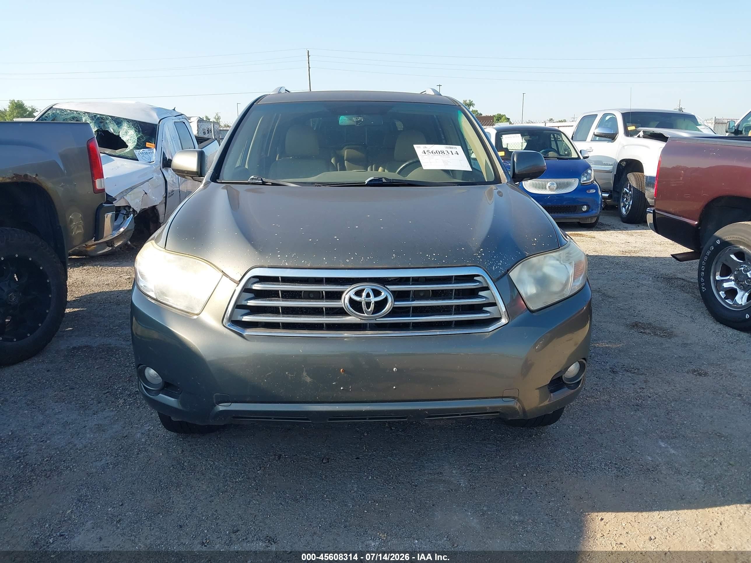 2008 Toyota Highlander Limited Gray vin: JTEDS42A582038652
