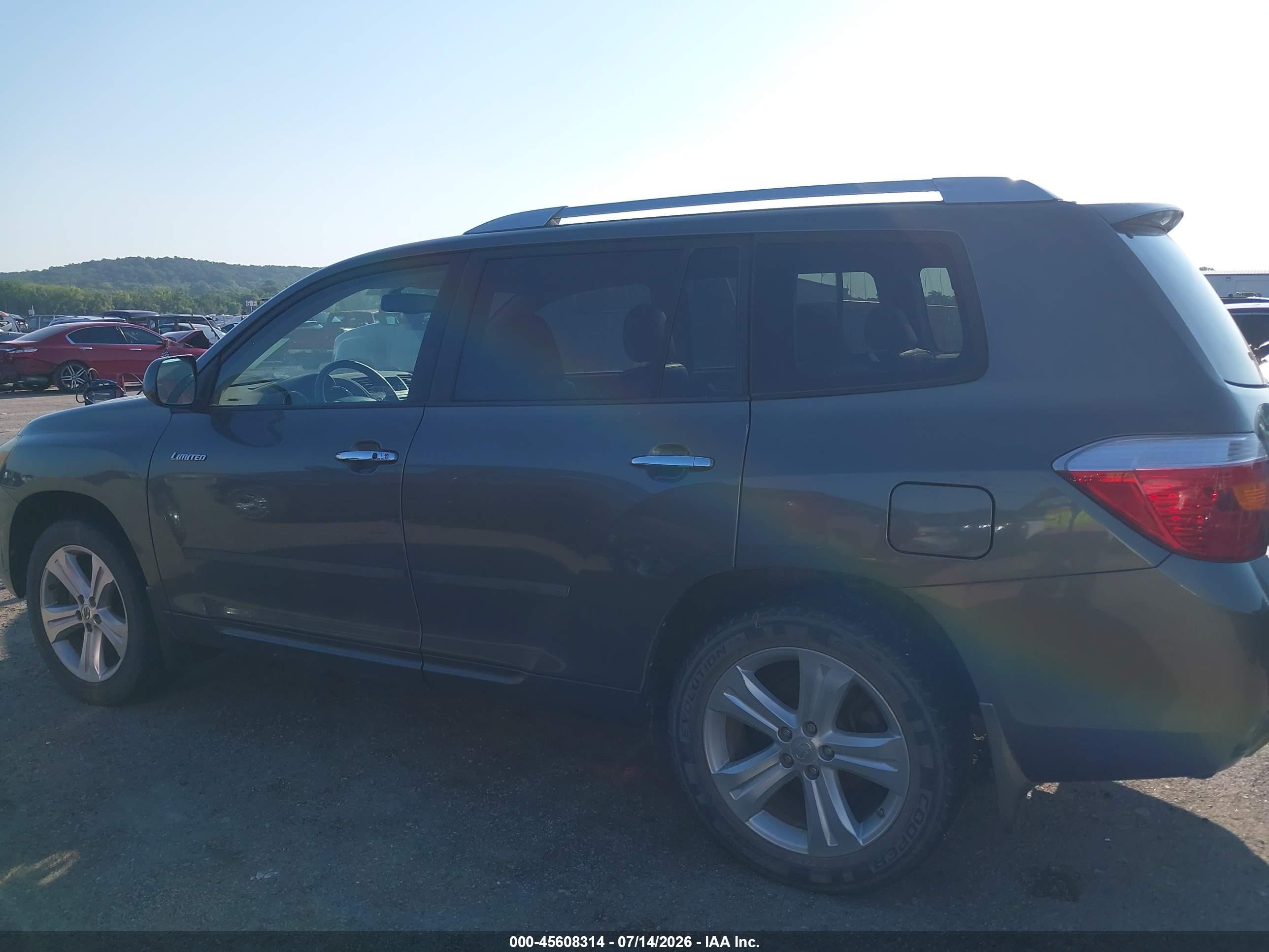 2008 Toyota Highlander Limited Gray vin: JTEDS42A582038652