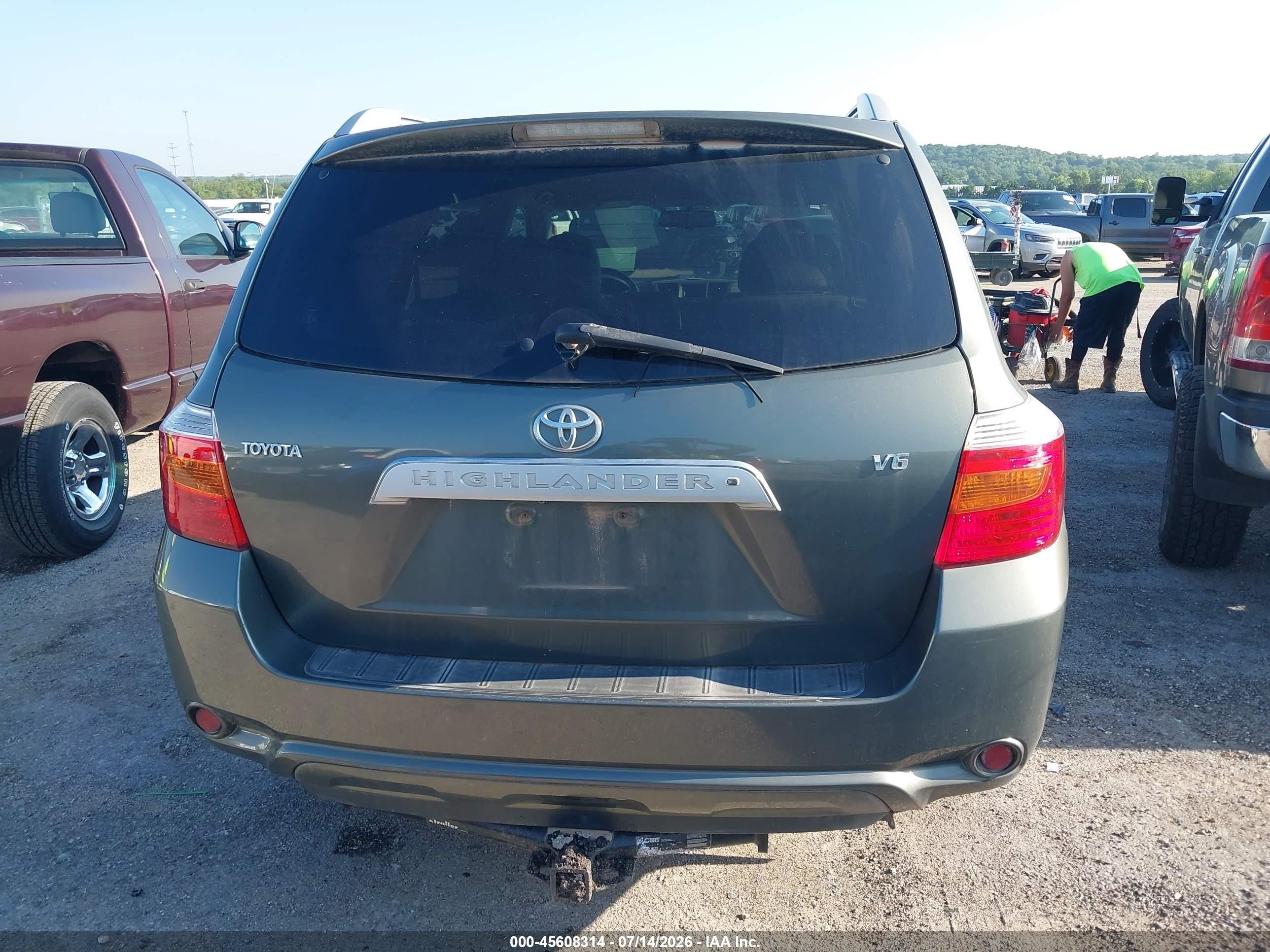 2008 Toyota Highlander Limited Gray vin: JTEDS42A582038652