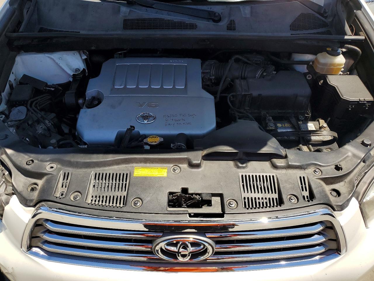 2008 Toyota Highlander Limited White vin: JTEDS42A582048324