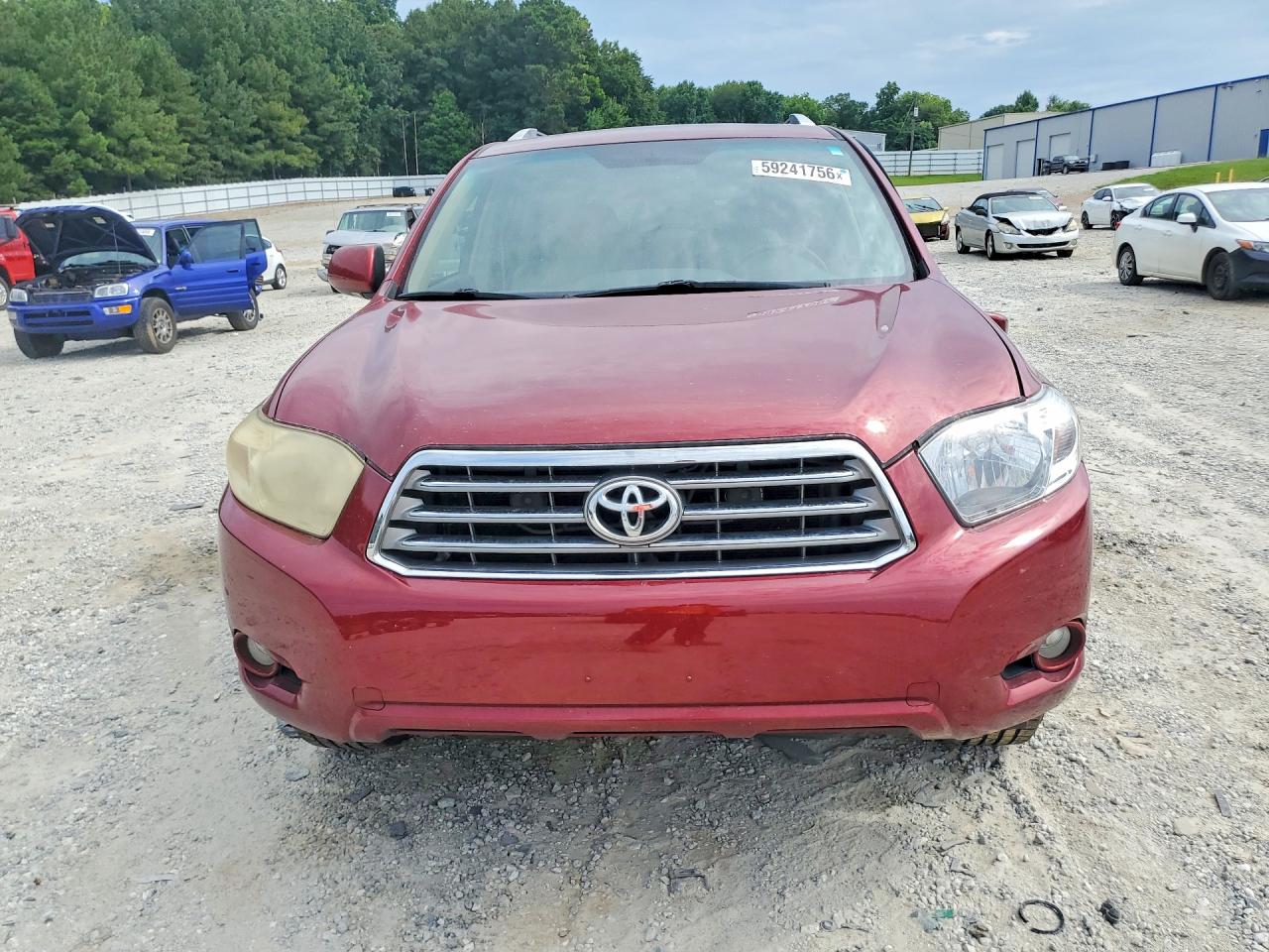 2008 Toyota Highlander Limited Бордовый vin: JTEDS42A582058691