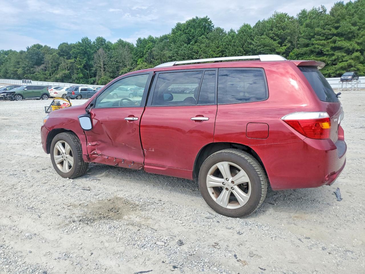 2008 Toyota Highlander Limited Бордовый vin: JTEDS42A582058691
