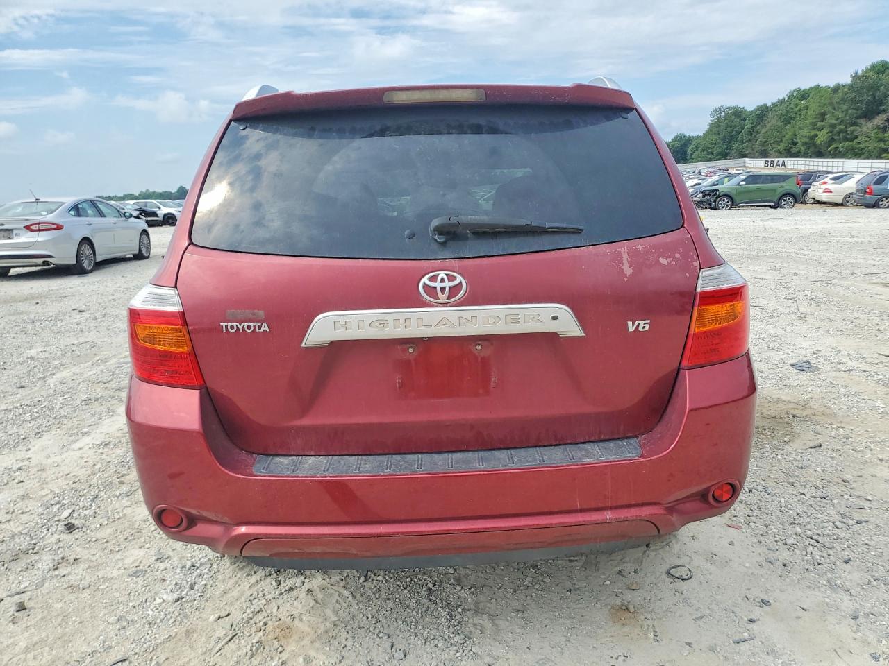 2008 Toyota Highlander Limited Бордовый vin: JTEDS42A582058691