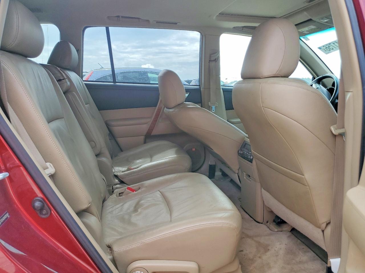 2008 Toyota Highlander Limited Бордовый vin: JTEDS42A582058691